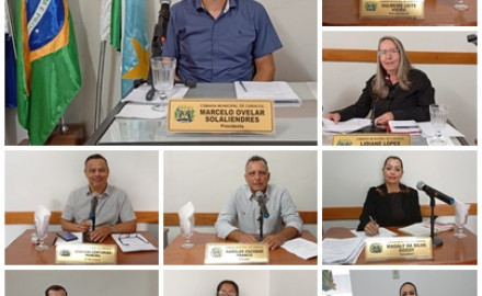 Pautas Importantes, nos trabalhos legislativos da Câmara de Caracol do dia 01/10/2025